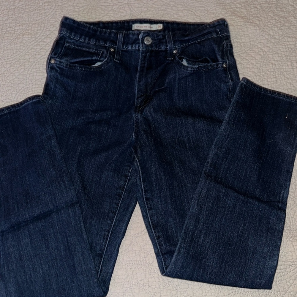 Levi 721 High Rise Skinny Jeans Dark Wash size 10